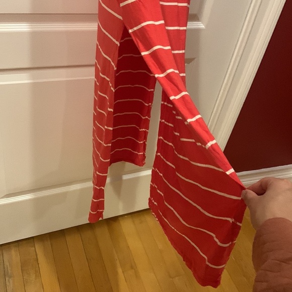 NWT Striped Flowy Crochet Back Long Dress - Picture 7 of 13